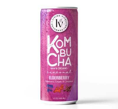 Living Vitalitea Kombucha: Elderberry
