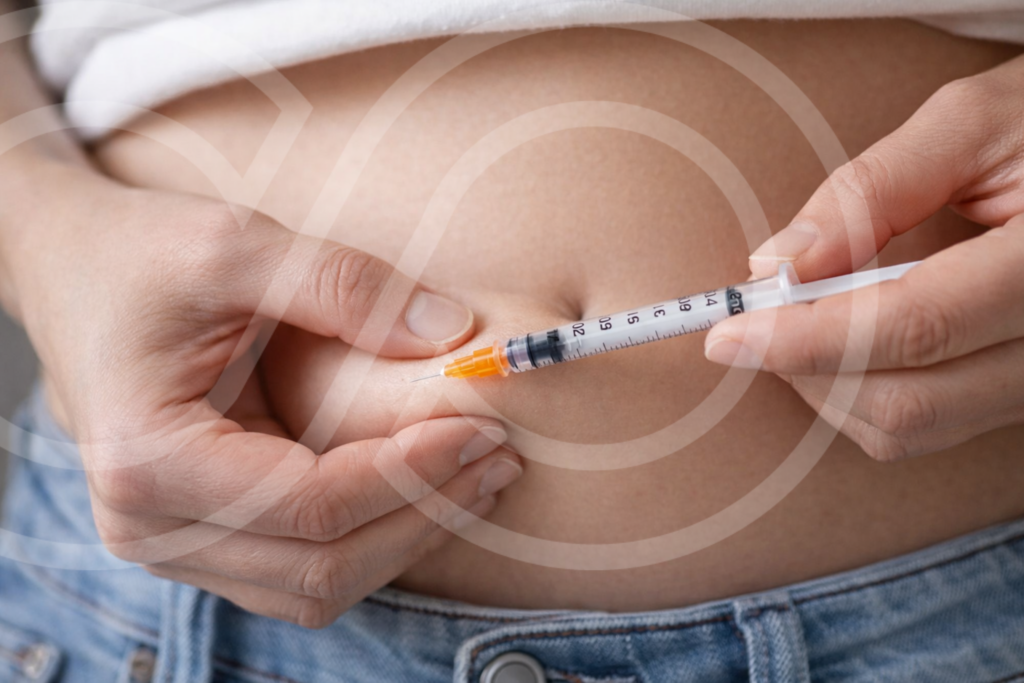 Peptides for weight loss including Tesamorelin and Retatrutide used for fat reduction and metabolism